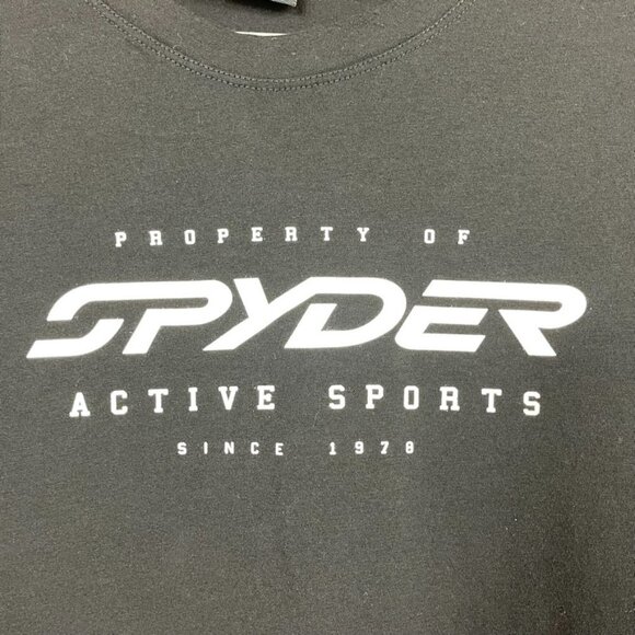 Spyder graphic tee Active Sports activewear Men's black size large - Picture 2 of 5